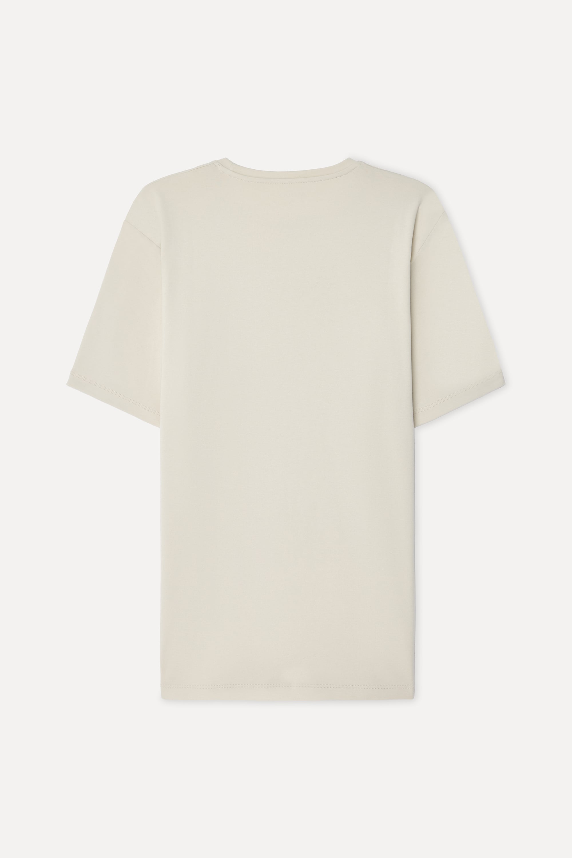 Erkek Taş Rengi Bisiklet Yaka T-Shirt