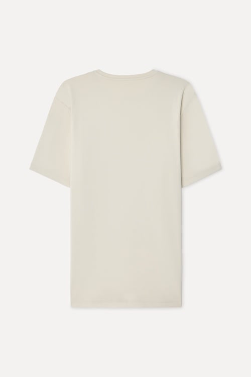  Erkek Taş Rengi Bisiklet Yaka T-Shirt