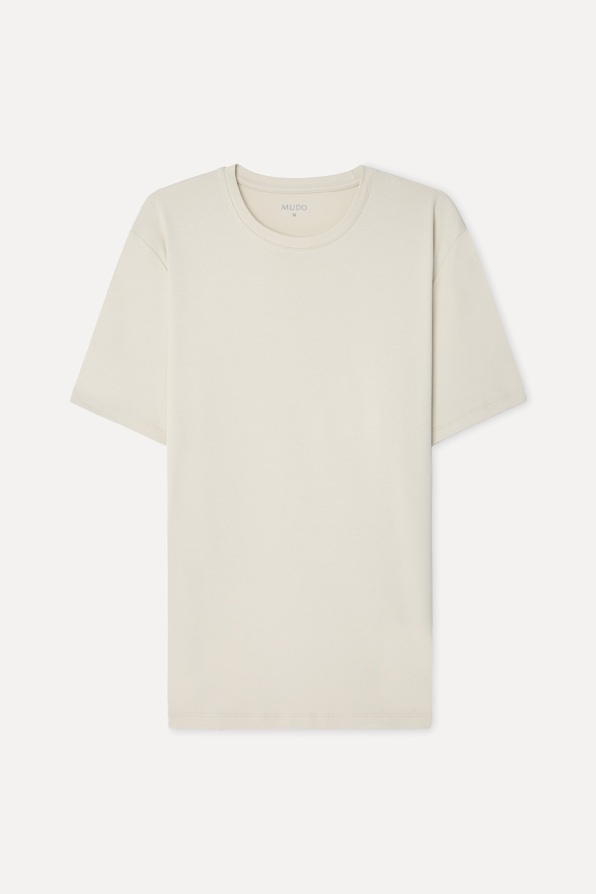 Erkek Taş Rengi Bisiklet Yaka T-Shirt