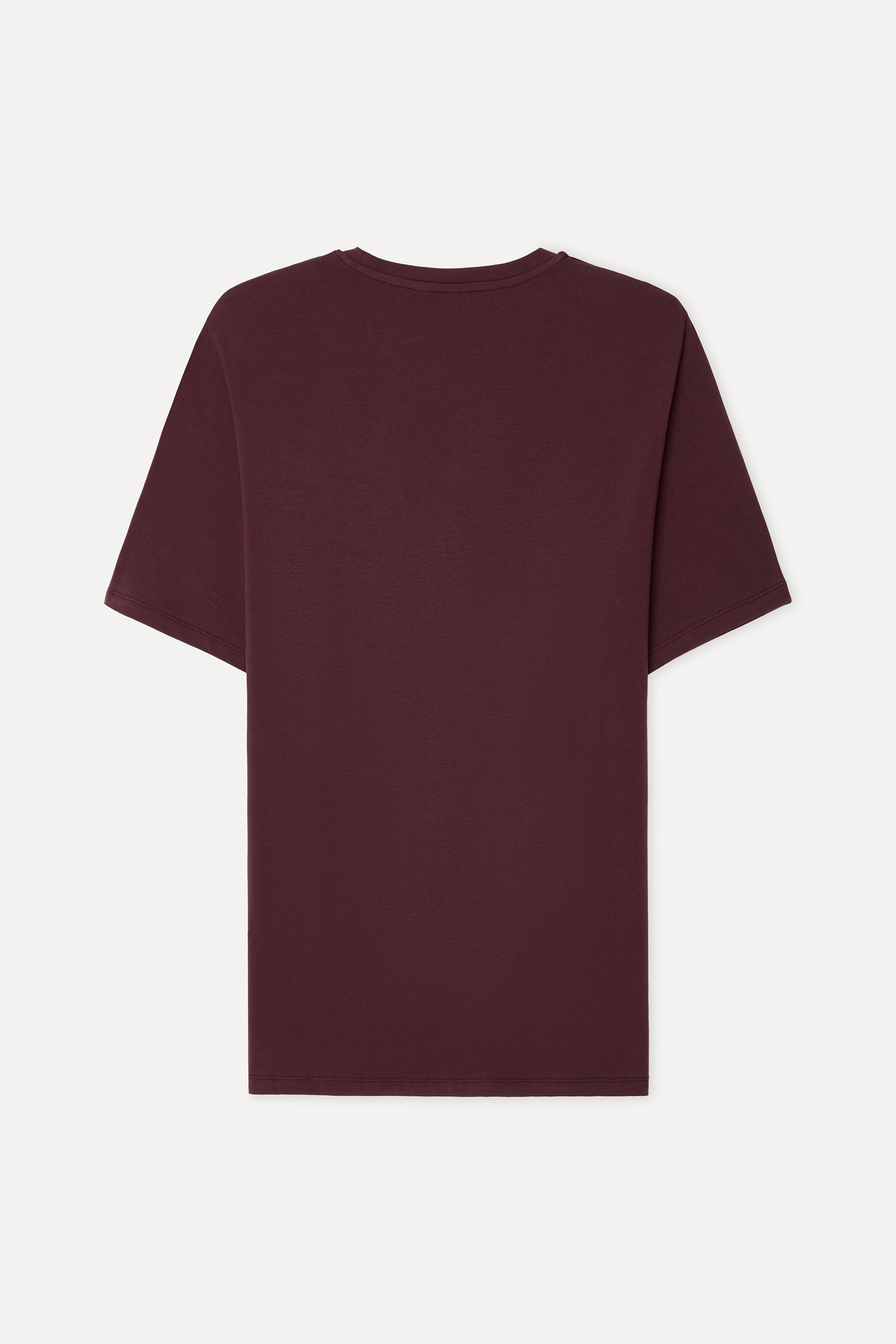 Erkek Mürdüm Bisiklet Yaka T-Shirt