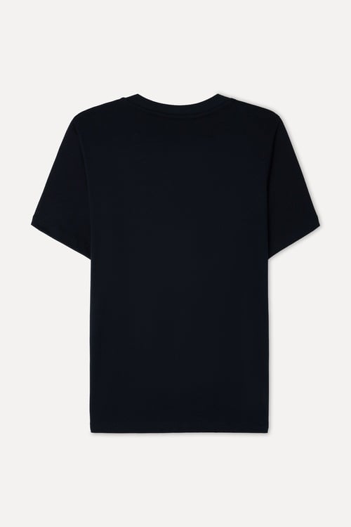 Kadın Siyah Bisiklet Yaka T-Shirt