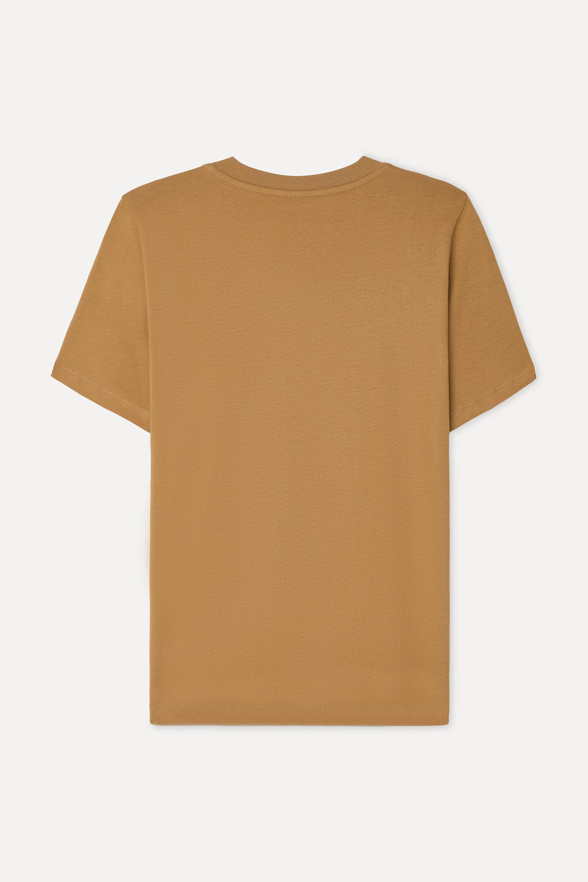 Kadın Kahverengi Bisiklet Yaka T-Shirt