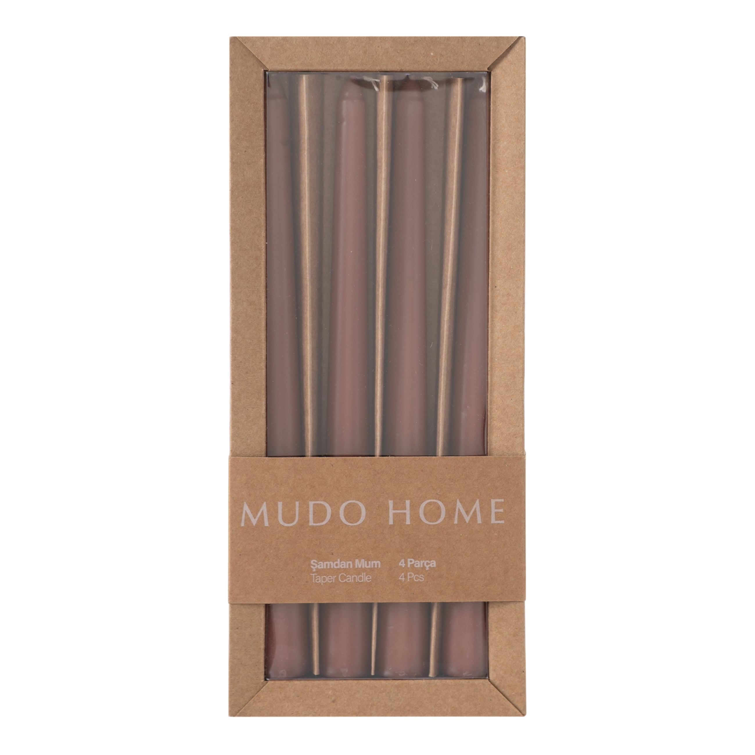 4LÜ ŞAMDAN MUM LATTE 25CM