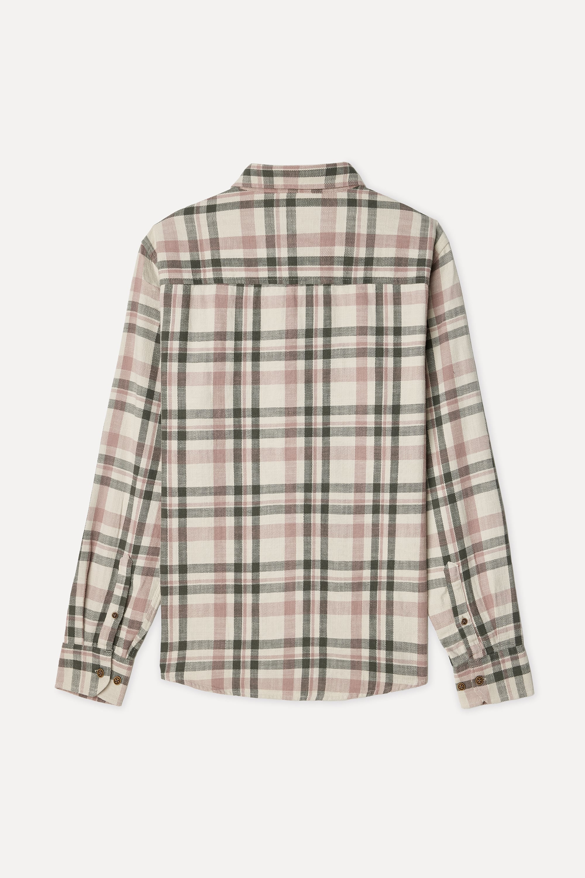 Erkek Pembe Ekoseli Regular Fit Uzun Kollu Gömlek
