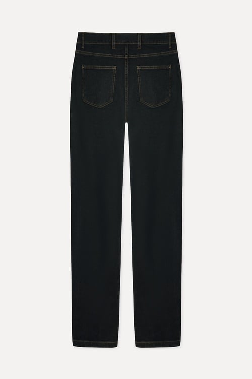 Erkek İndigo Straight Fit Jean Pantolon