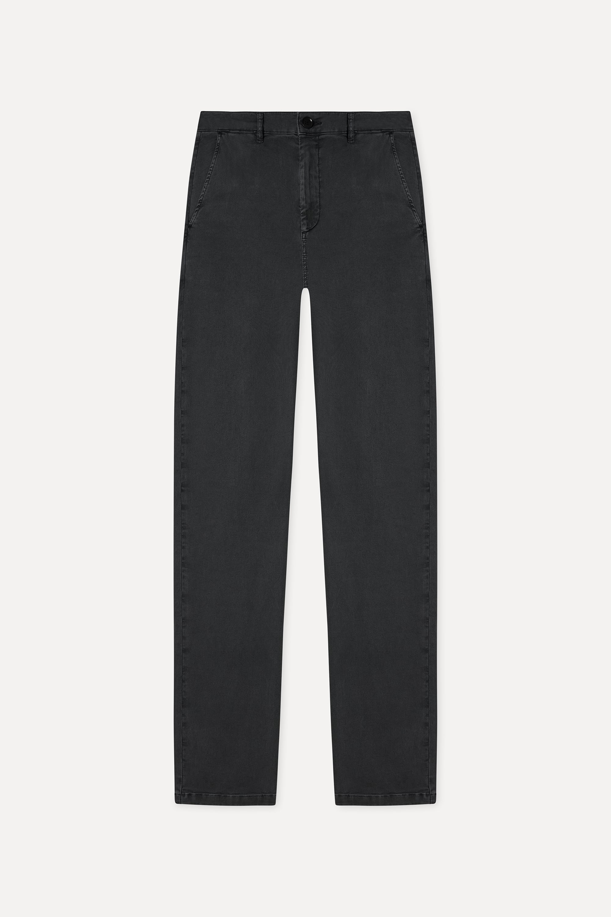 Erkek Antrasit Slim Straight Fit Chino Pantolon