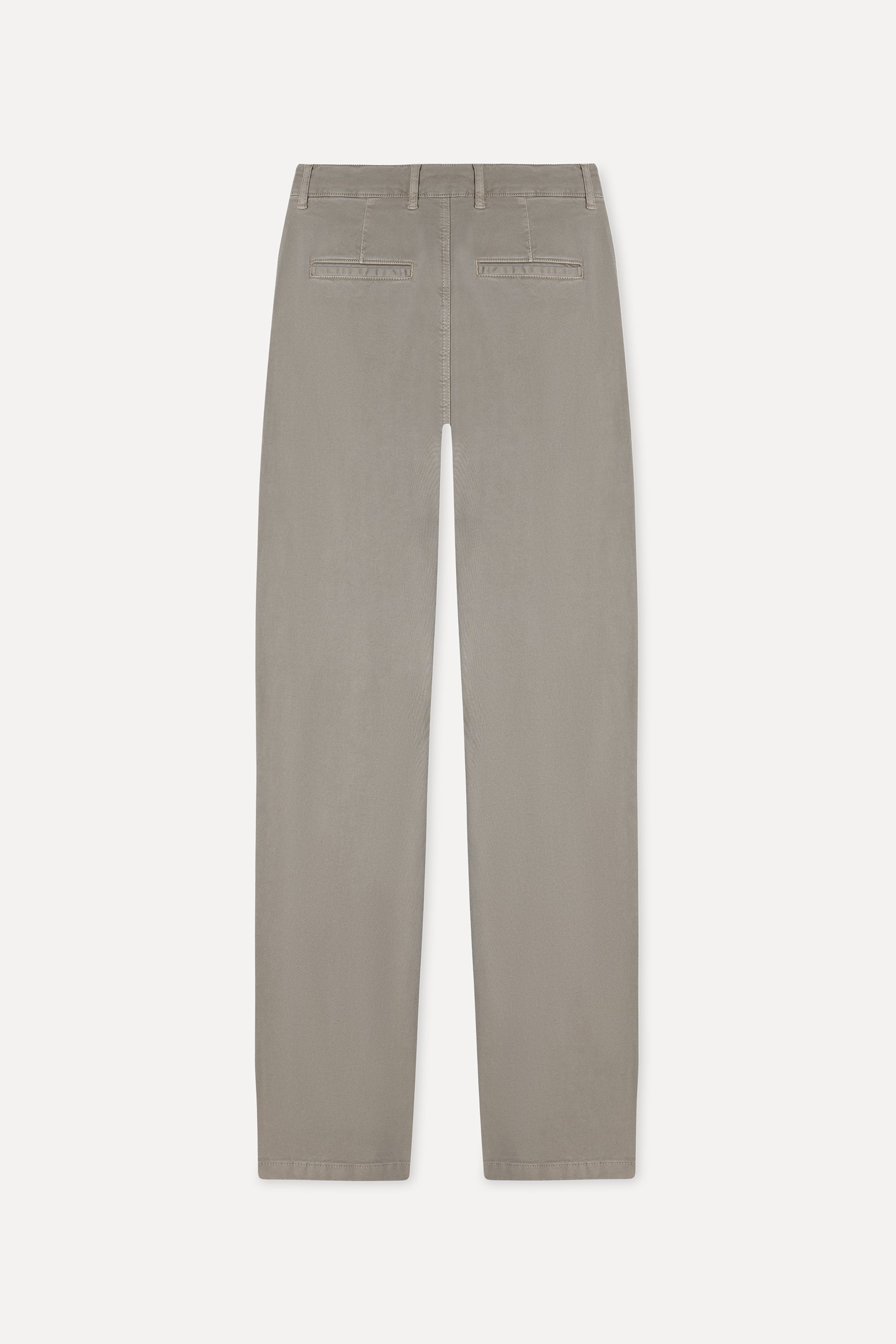 Erkek Vizon Rengi Slim Straight Fit Chino Pantolon