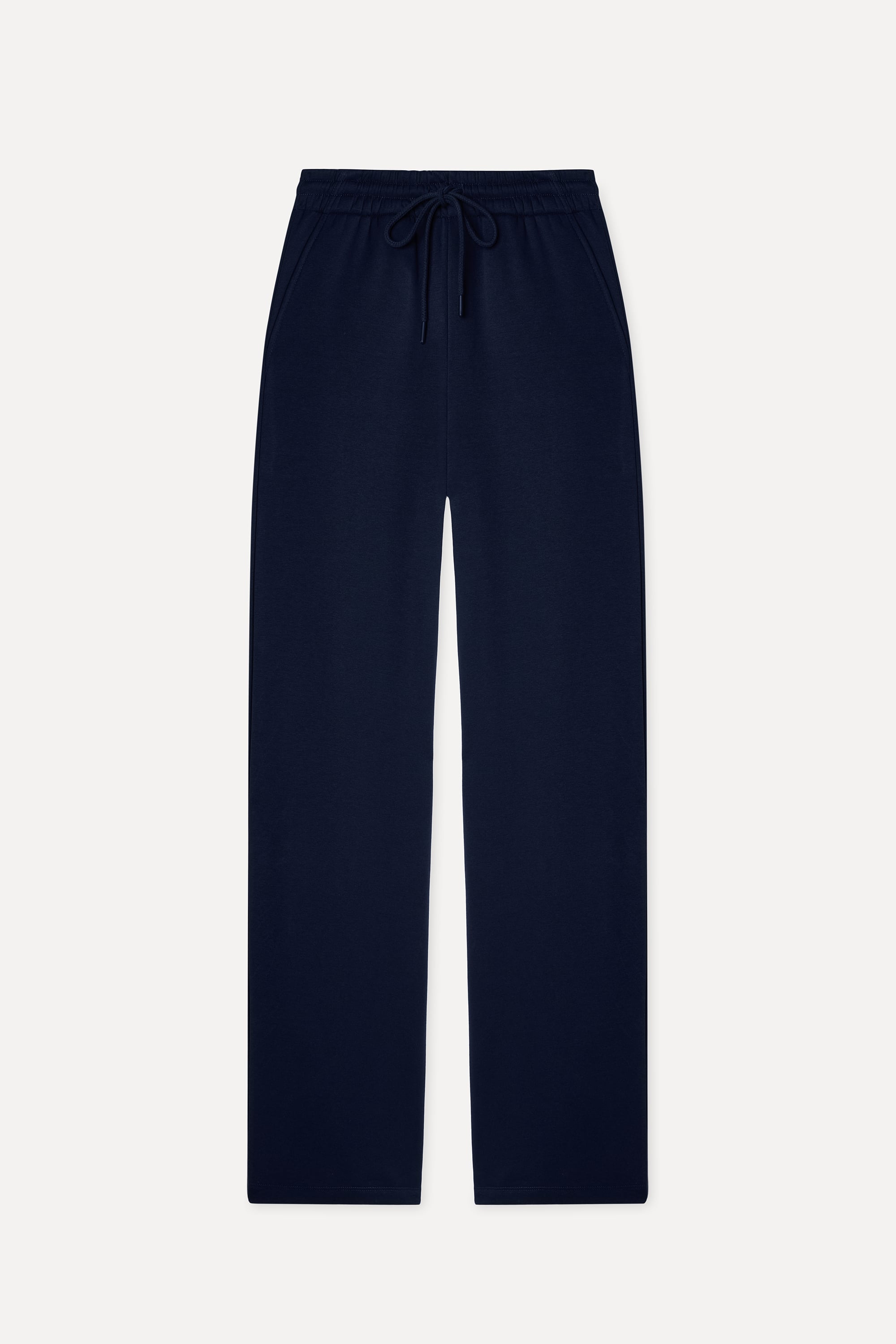 Kadın Lacivert Wide Leg Beli Bağlamalı Pantolon