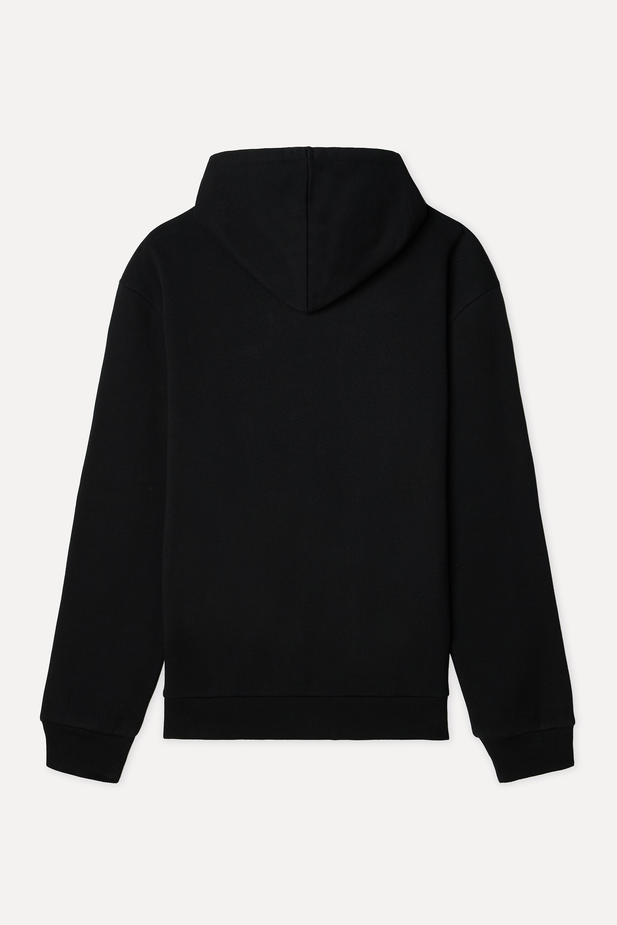 Erkek Siyah Comfort Fit Kapüşonlu Fermuarlı Sweatshirt