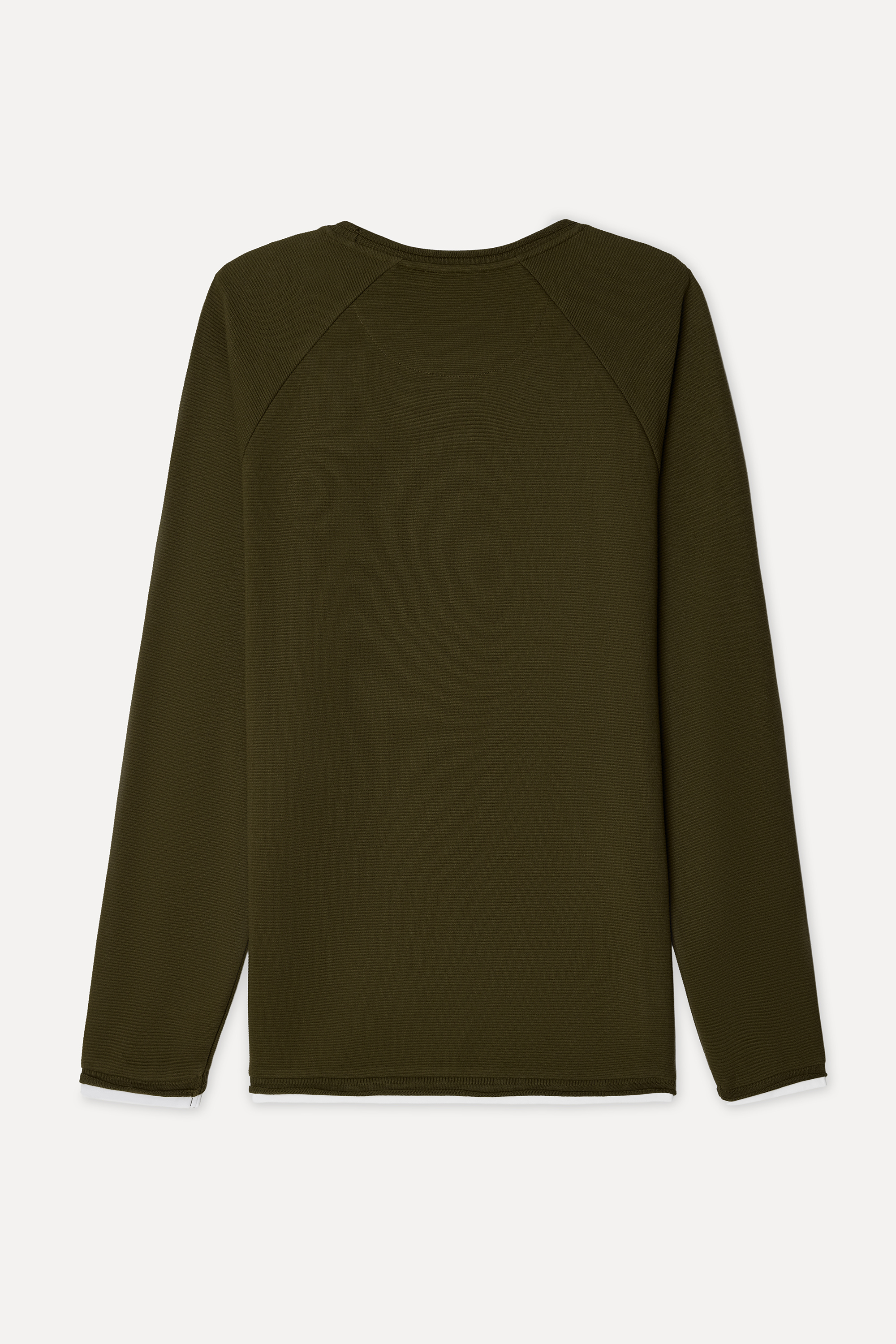 Erkek Kahverengi Bisiklet Yaka Sweatshirt