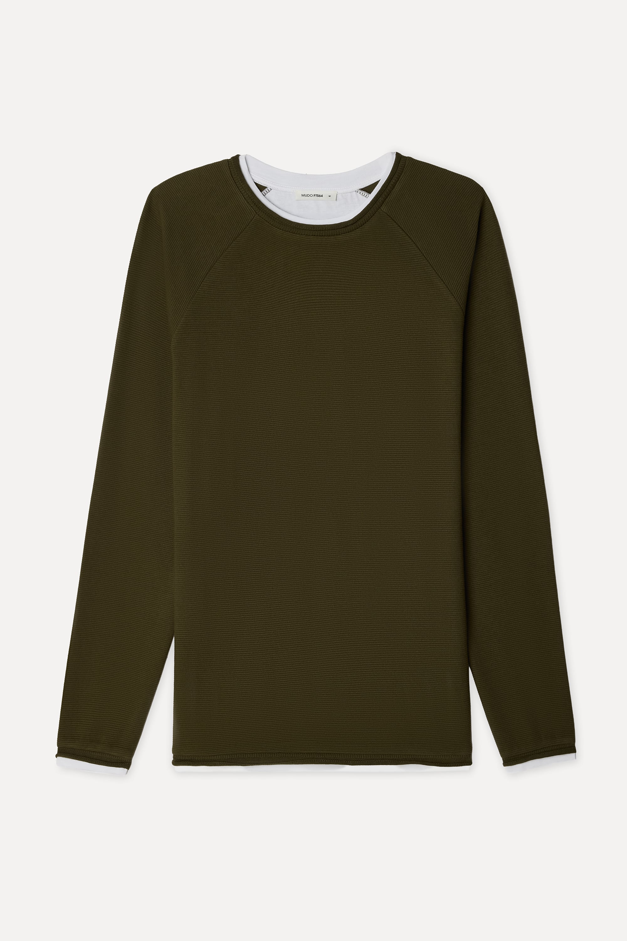 Erkek Kahverengi Bisiklet Yaka Sweatshirt