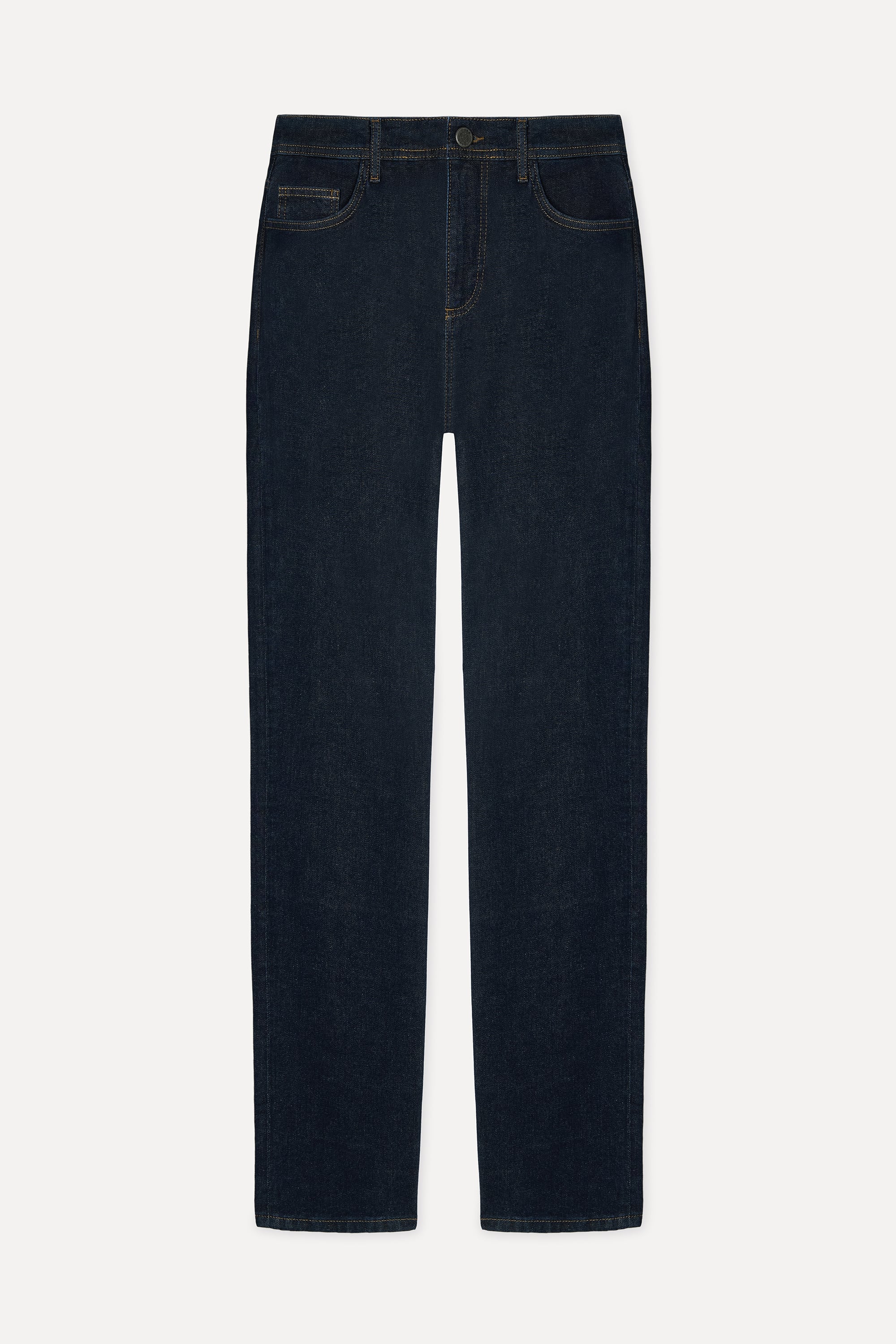 Erkek İndigo Straight Fit Jean Pantolon