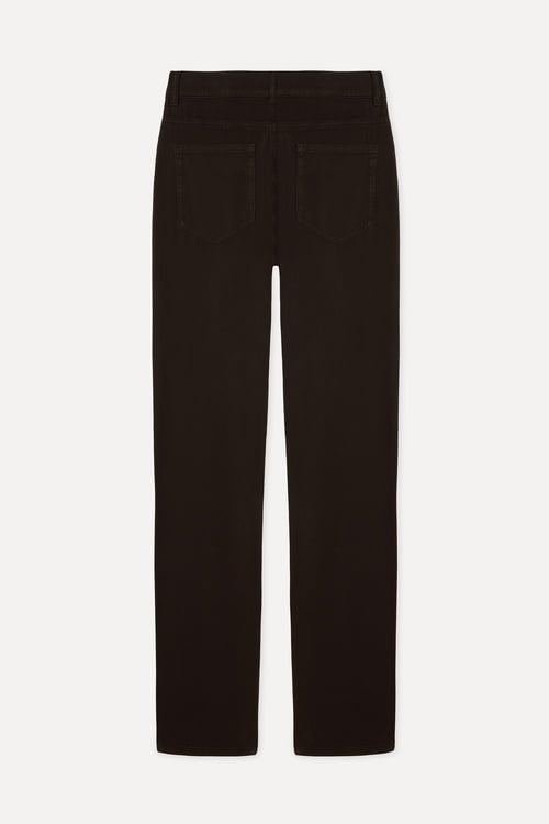 Erkek Kahverengi Slim Straight Fit Pantolon