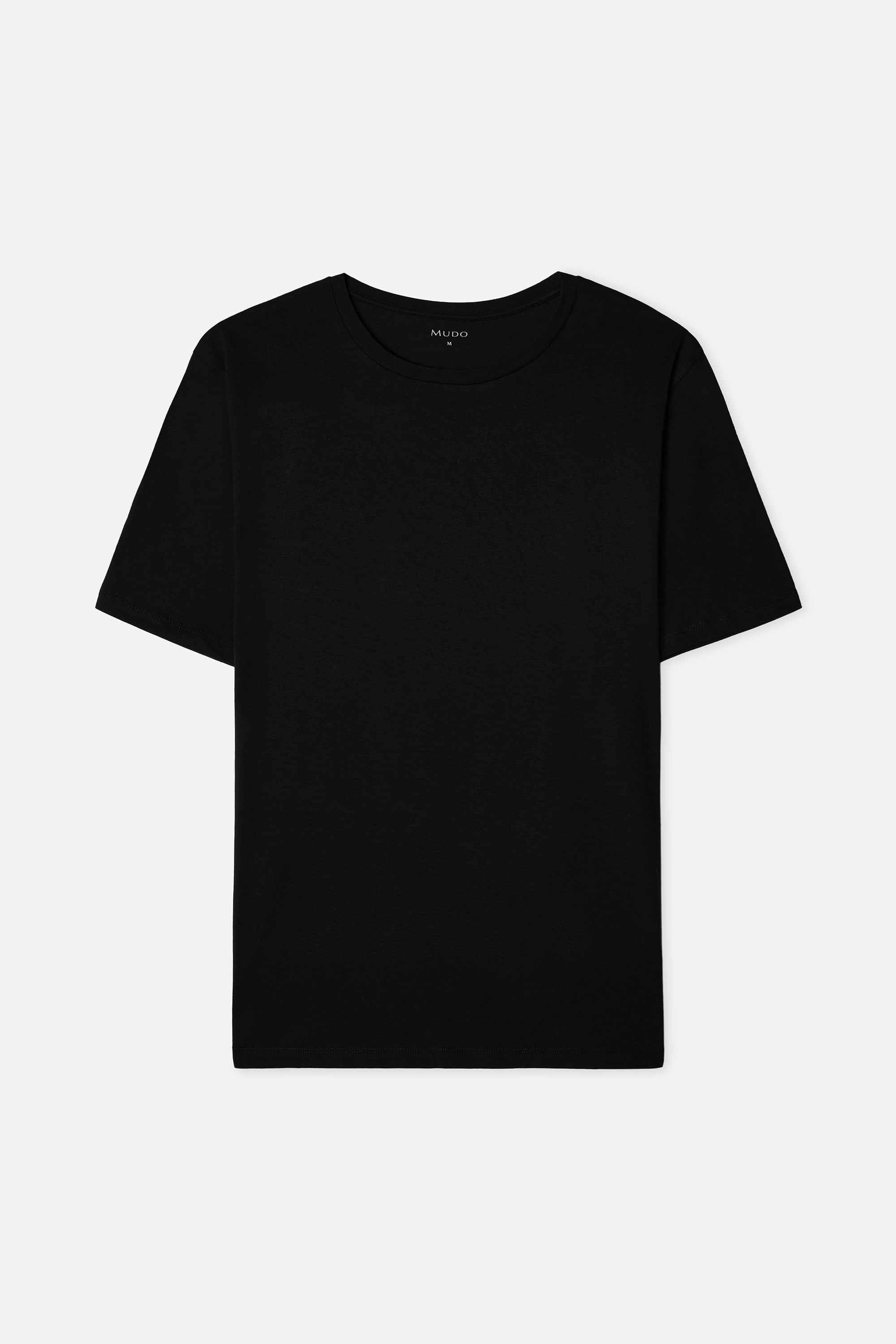 Erkek Siyah Bisiklet Yaka T-Shirt
