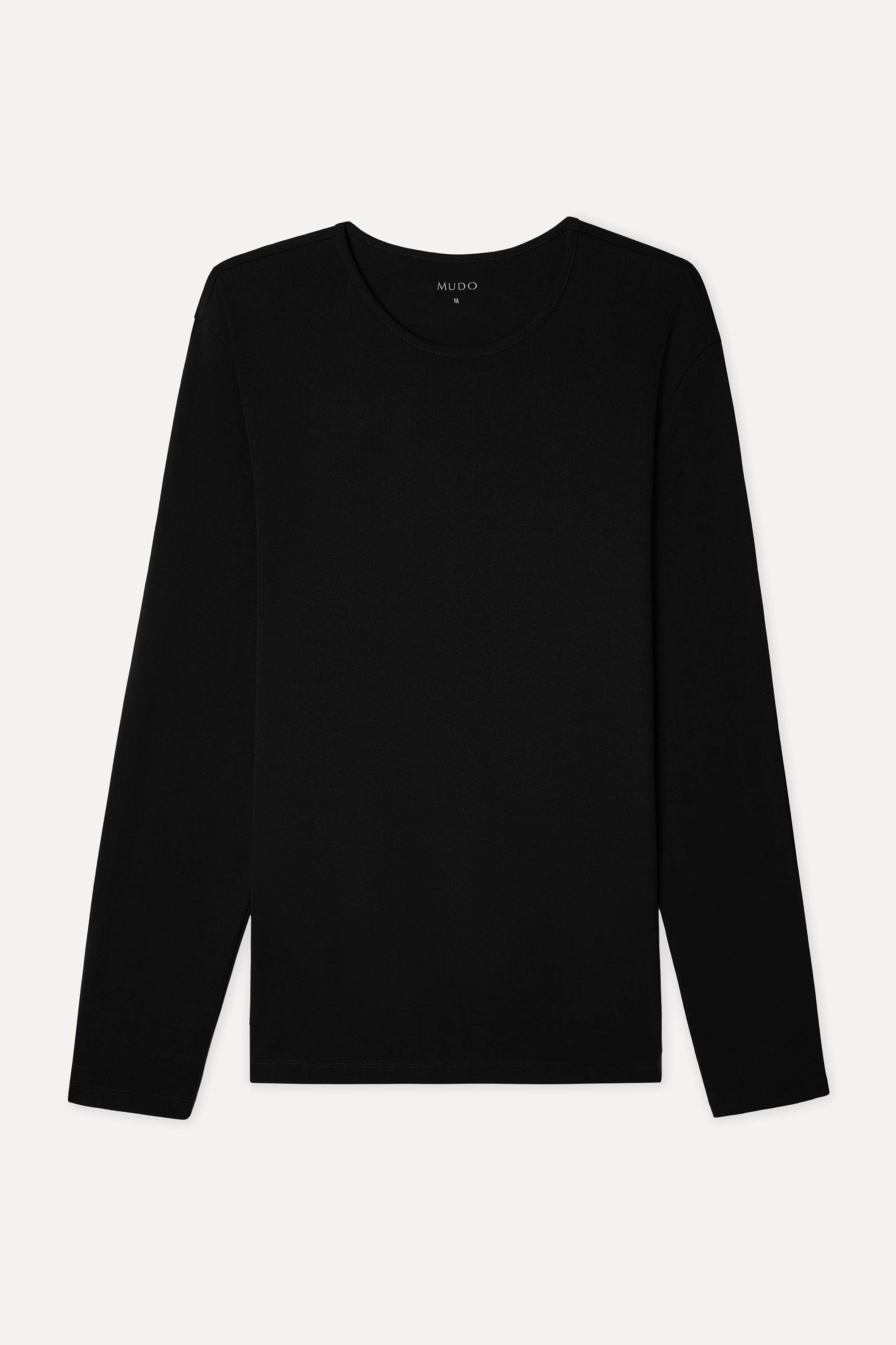 Erkek Siyah Bisiklet Yaka Uzun Kollu T-Shirt