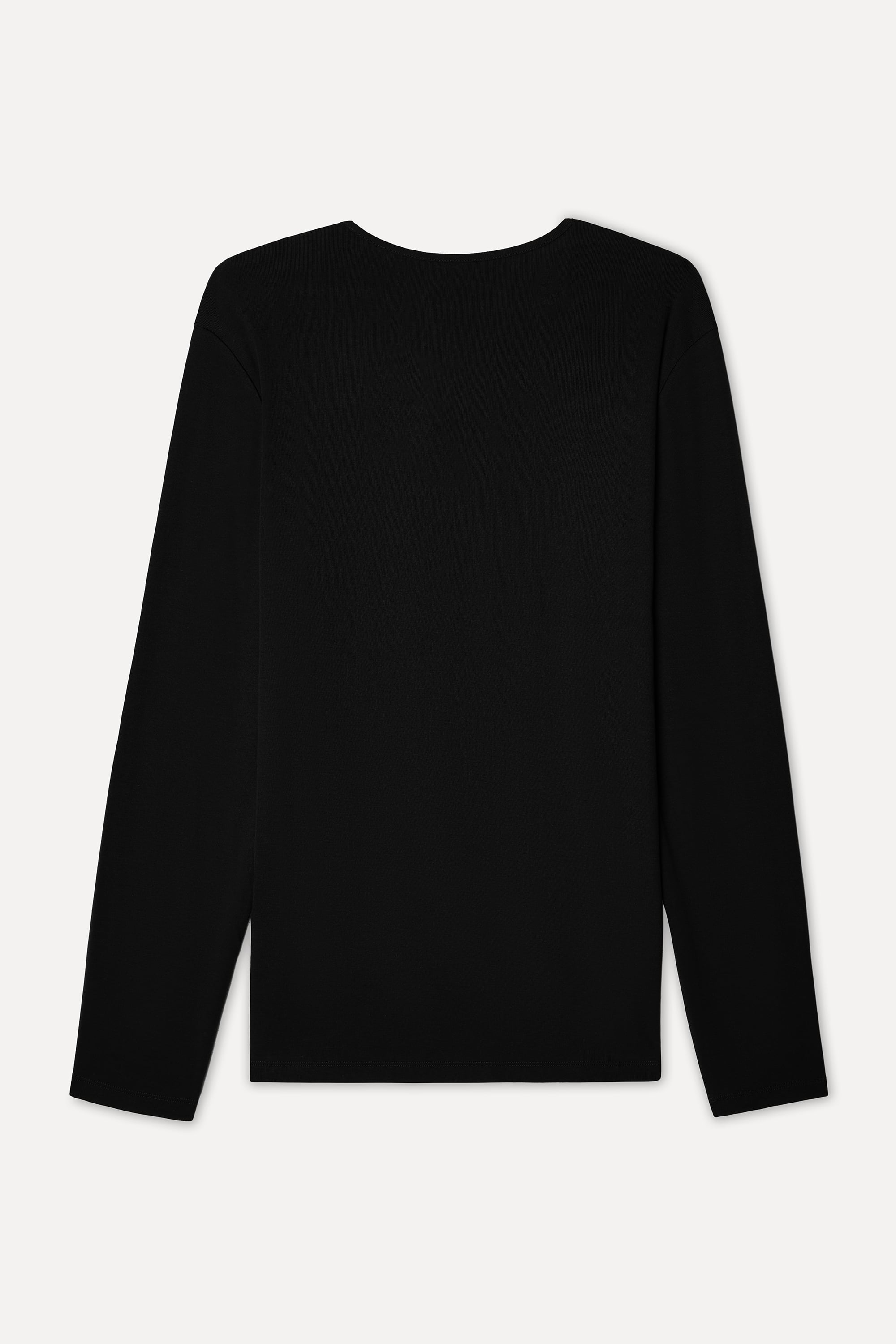 Erkek Siyah Bisiklet Yaka Uzun Kollu T-Shirt