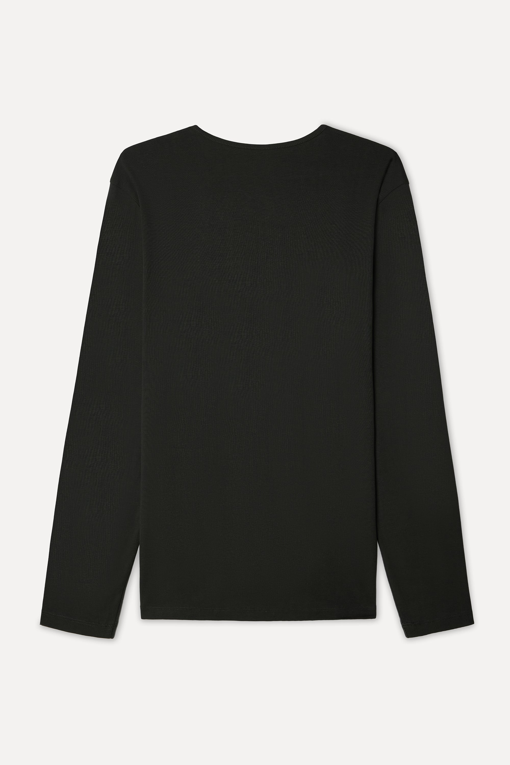 Erkek Antrasit Bisiklet Yaka Uzun Kollu T-Shirt