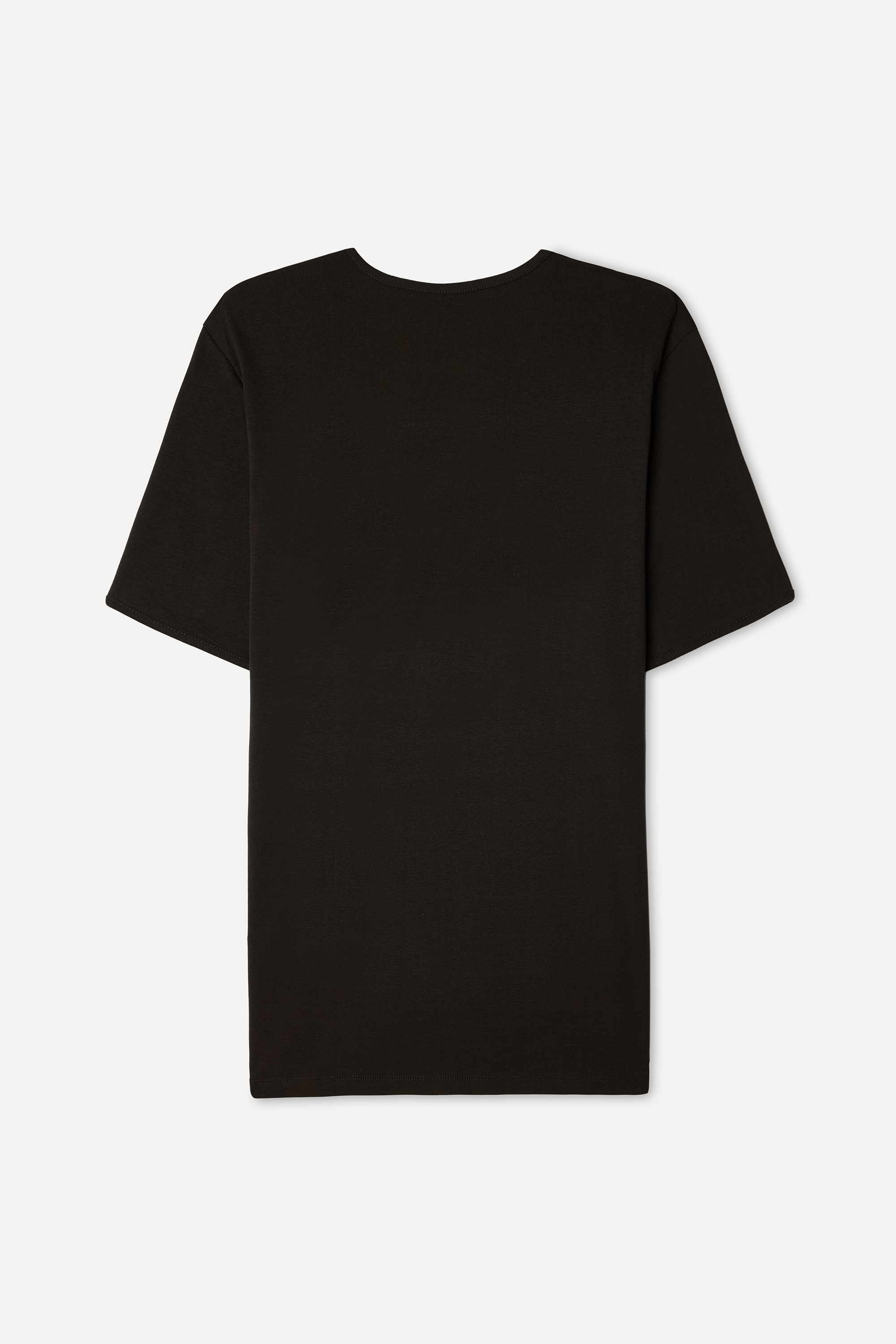Erkek Kahverengi Bisiklet Yaka T-Shirt