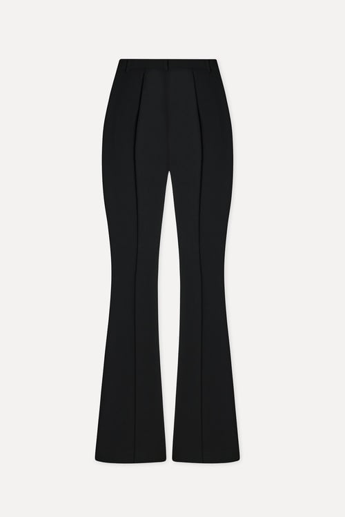 Kadın Siyah Flare Fit Pantolon