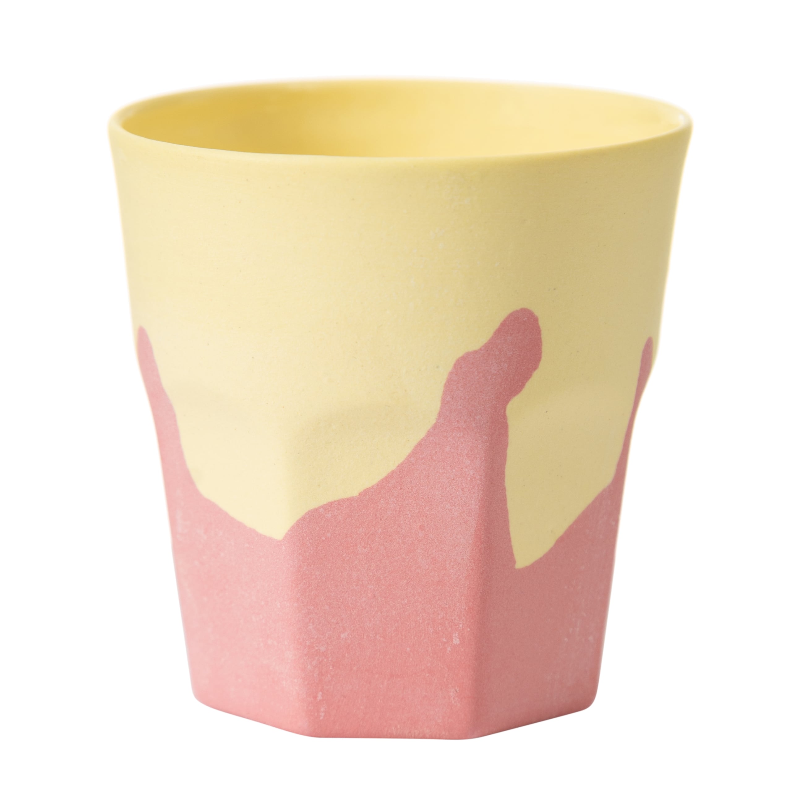 HANDMADE PORSELEN PEMBE ESPRESSO FİNCANI 110 ML