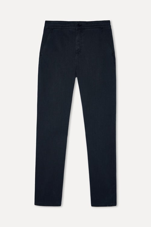 Erkek Lacivert Straight Fit Pantolon