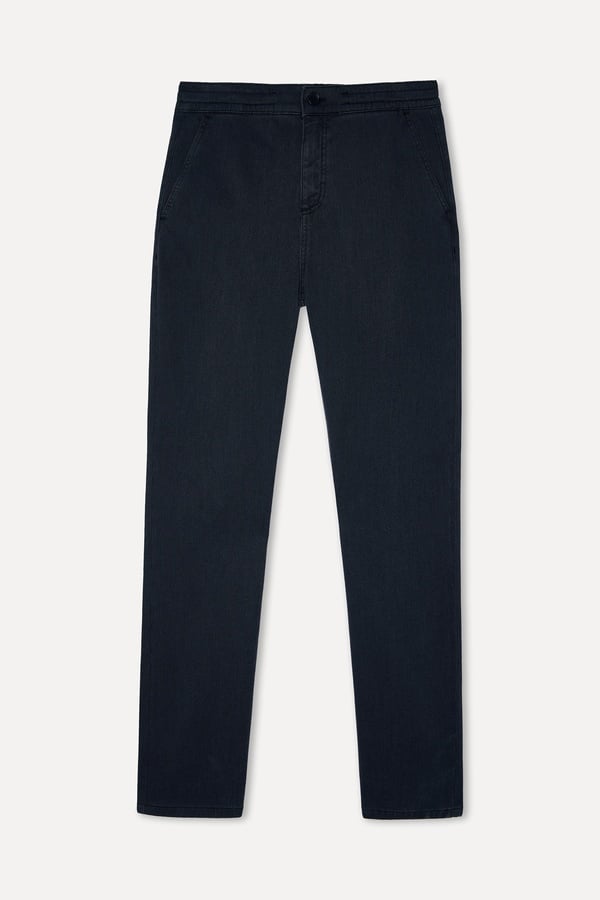 Erkek Lacivert Straight Fit Pantolon