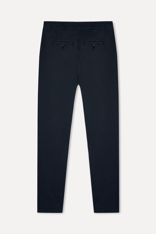 Erkek Lacivert Straight Fit Pantolon