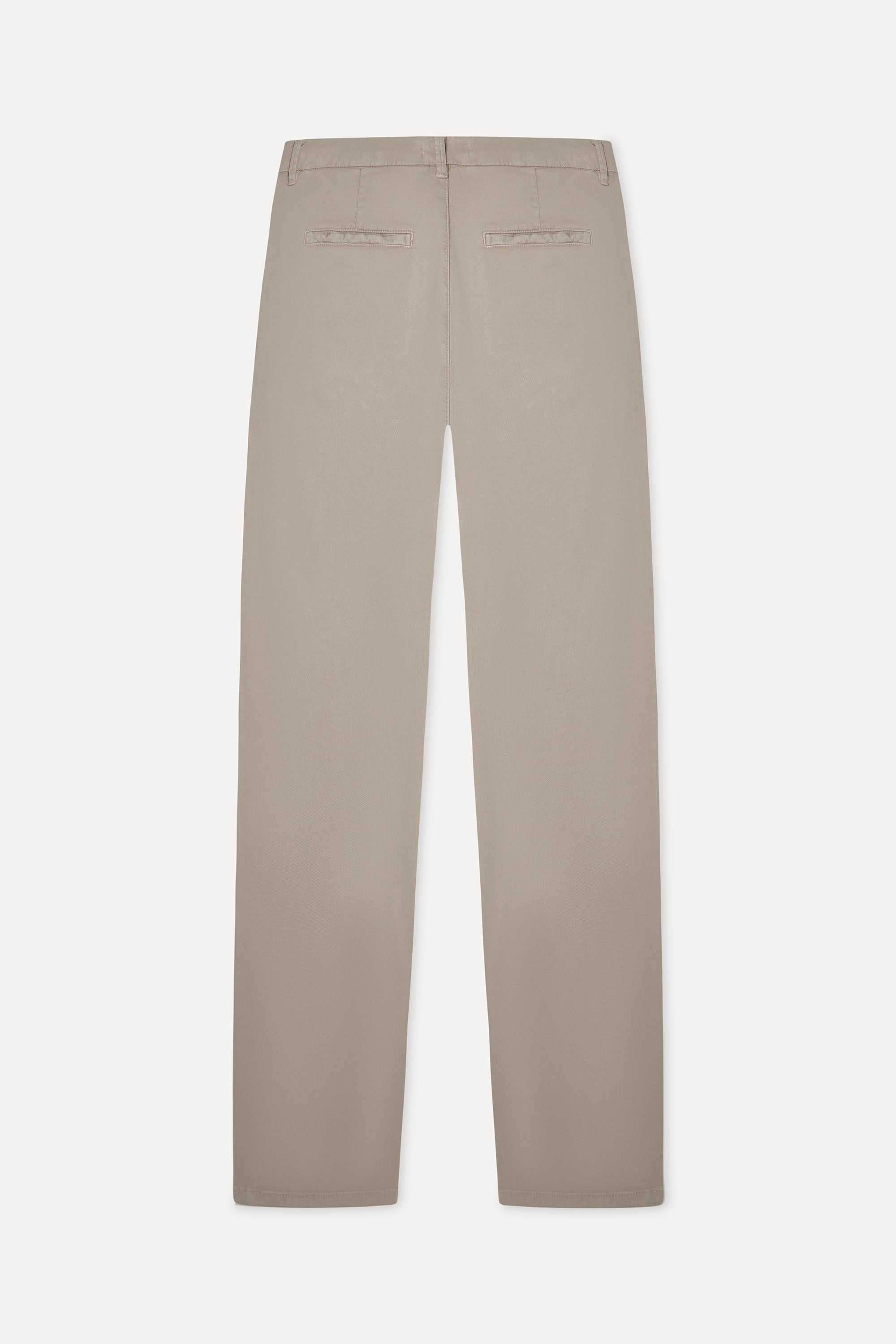 Erkek Bej Rengi Liyosel Karışımlı Straight Fit Pantolon