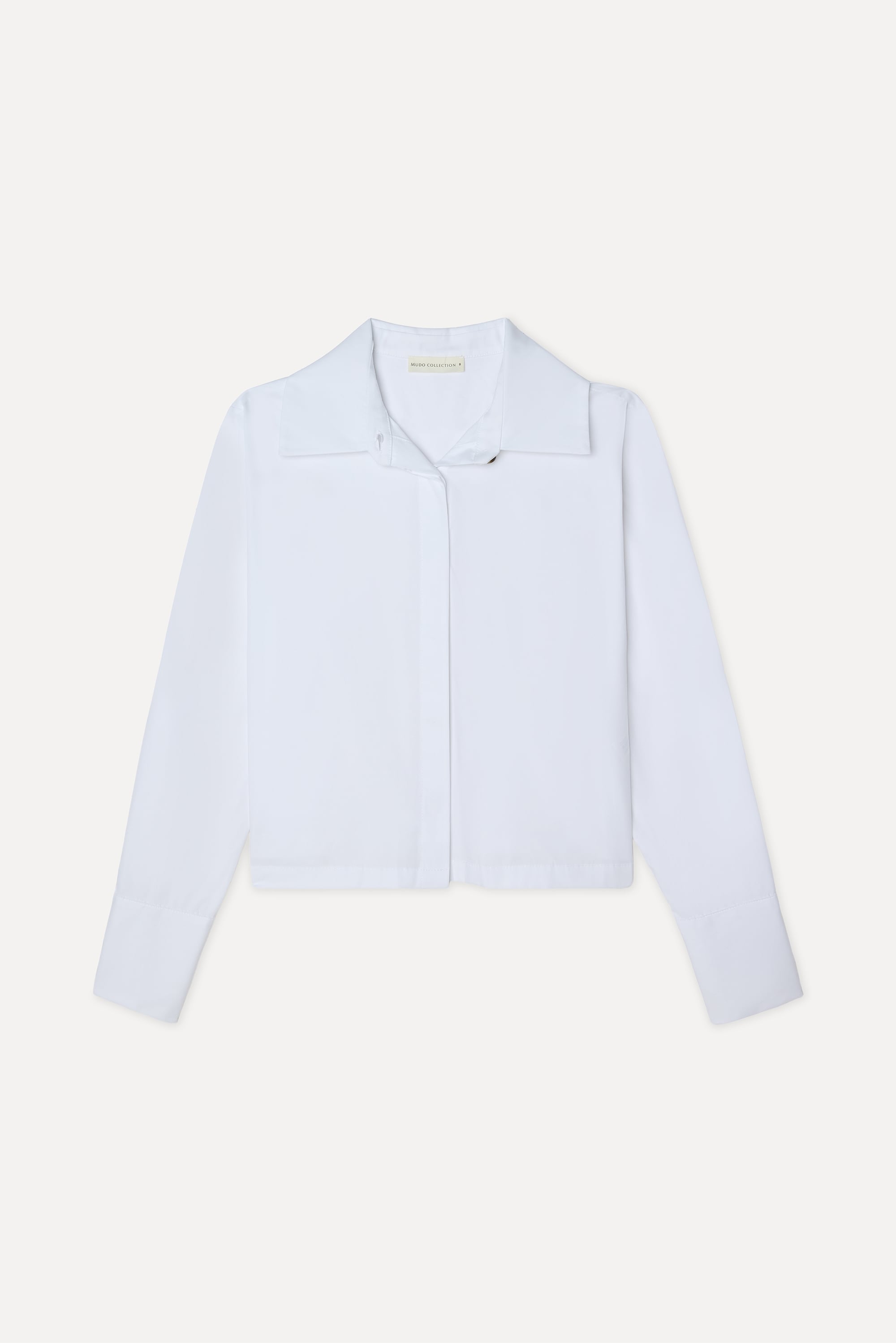 Kadın Beyaz Loose Fit Uzun Kollu Gömlek