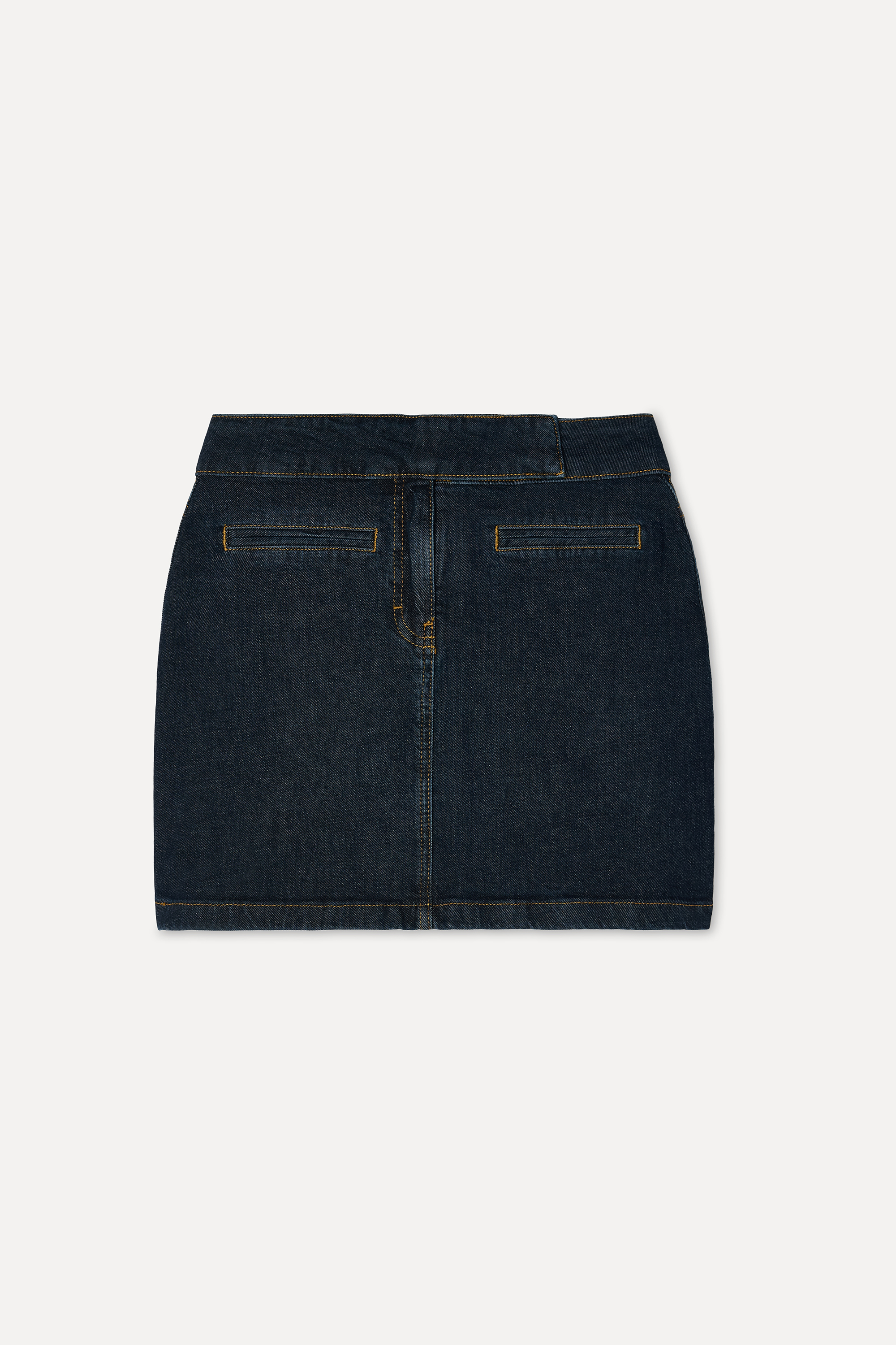 Kadın İndigo Mini Jean Etek