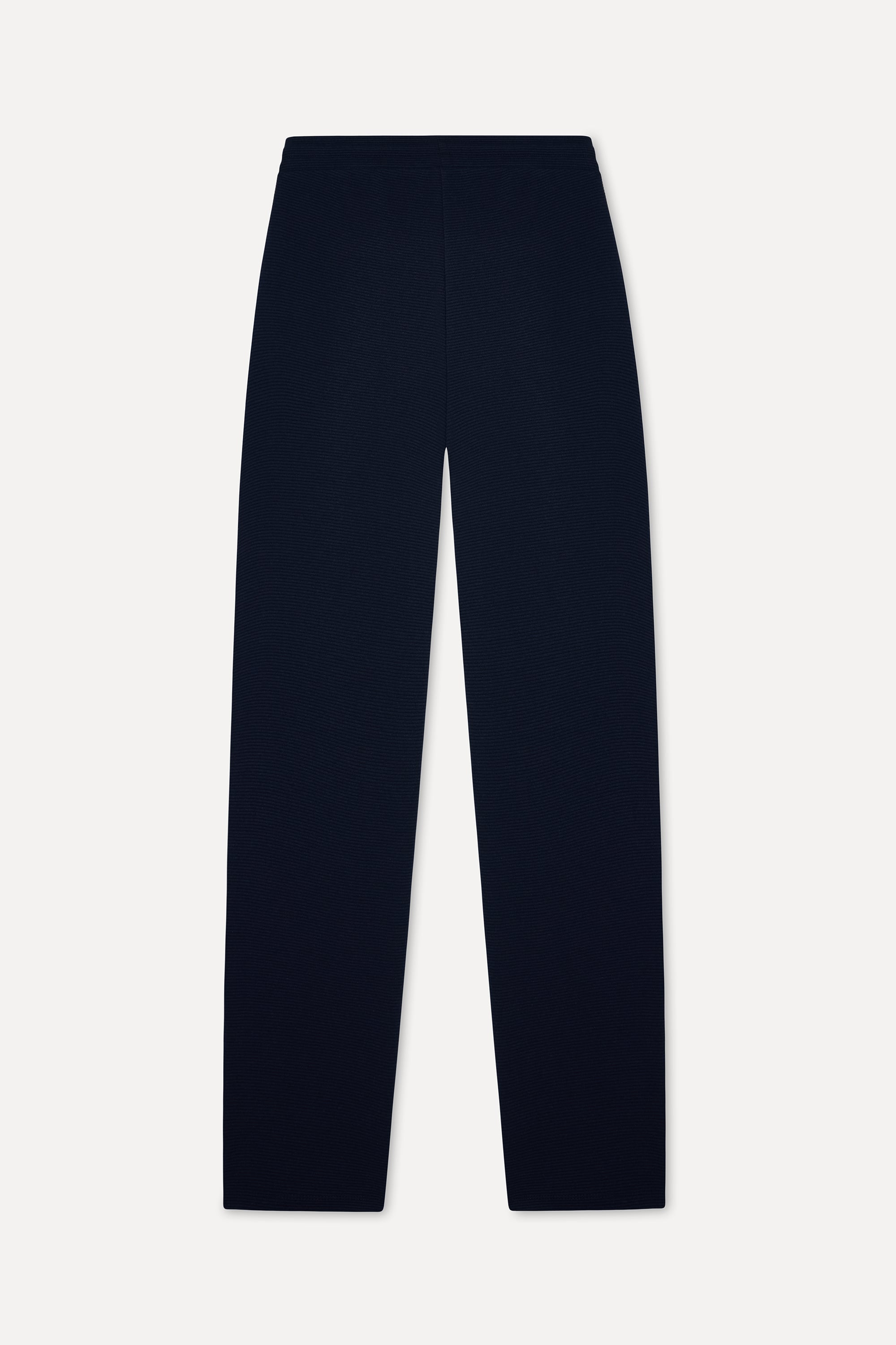 Erkek Lacivert Beli Bağlamalı Straight Fit Pantolon
