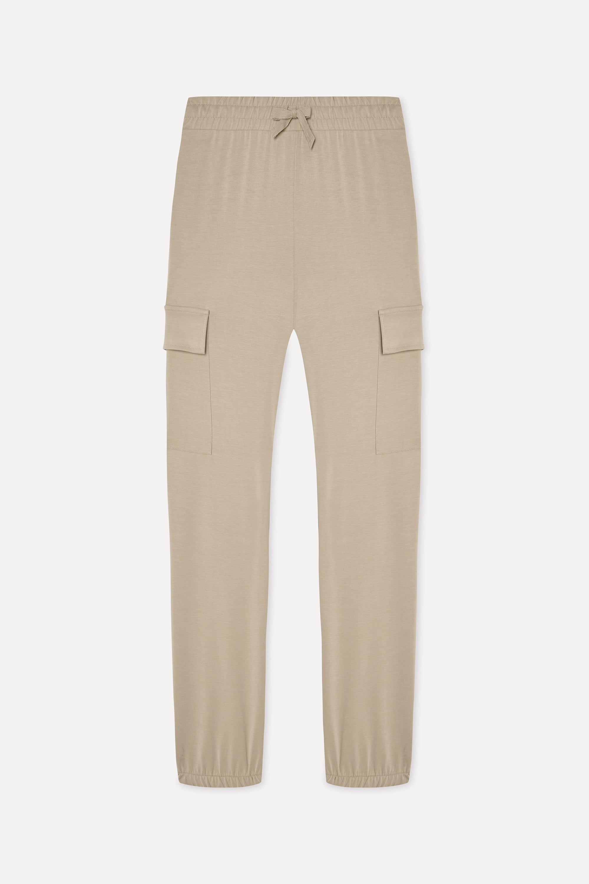 Kadın Bej Rengi Modal Karışımlı Jogger Pantolon