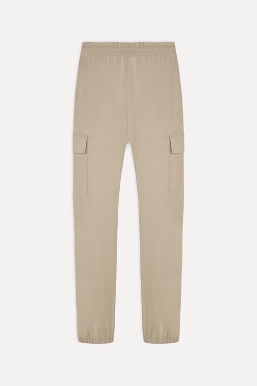 Kadın Bej Rengi Modal Karışımlı Jogger Pantolon