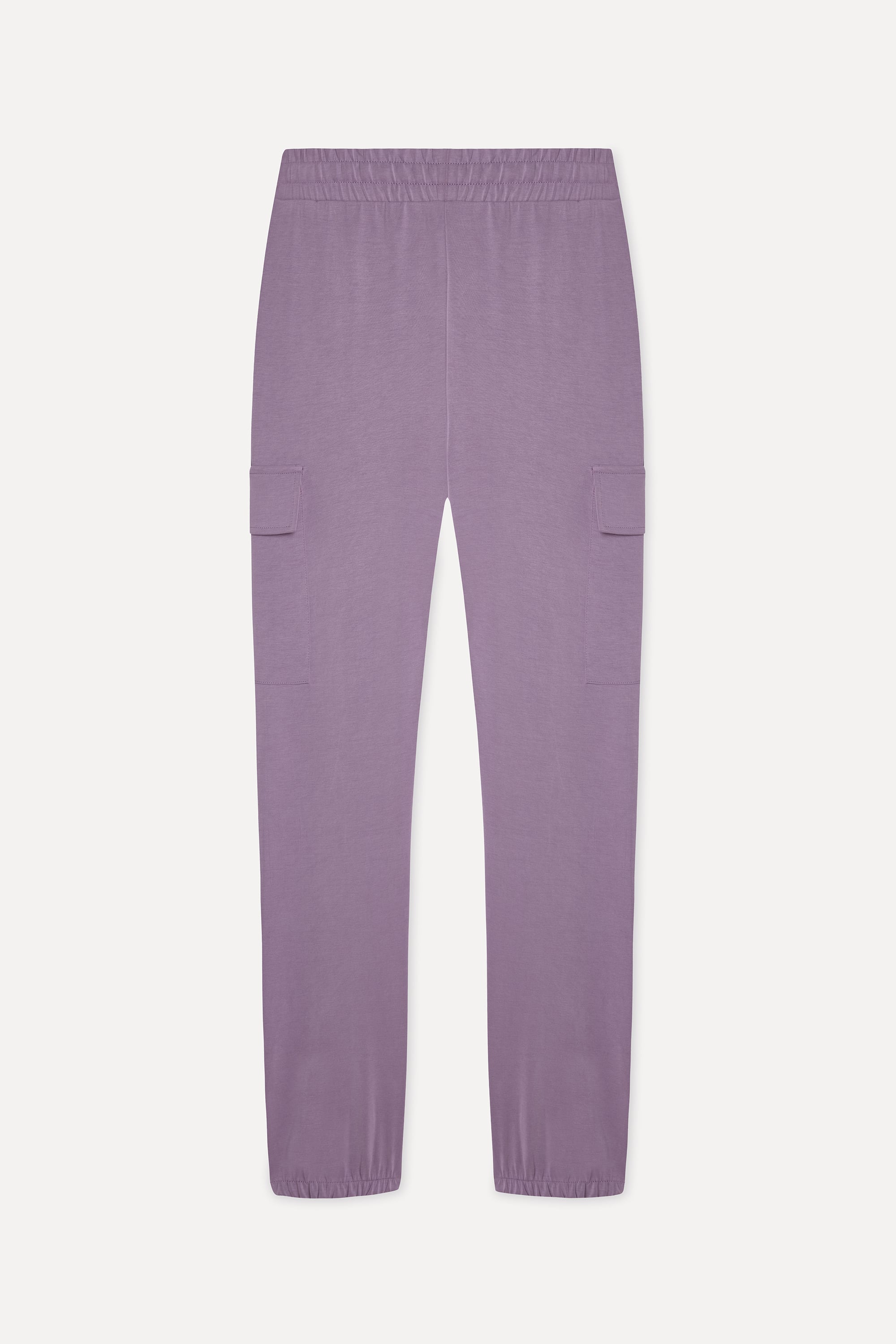 Kadın Lila Modal Karışımlı Jogger Pantolon