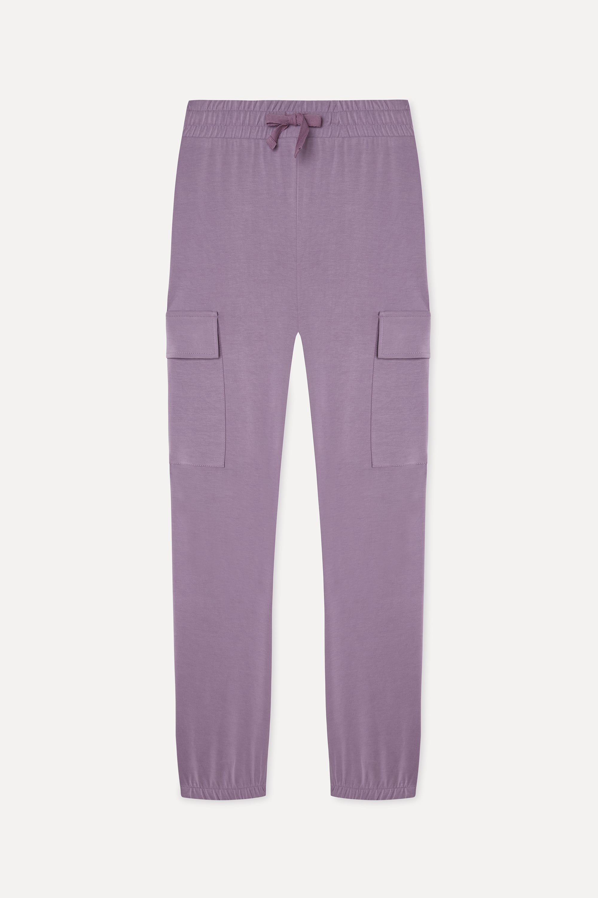 Kadın Lila Modal Karışımlı Jogger Pantolon