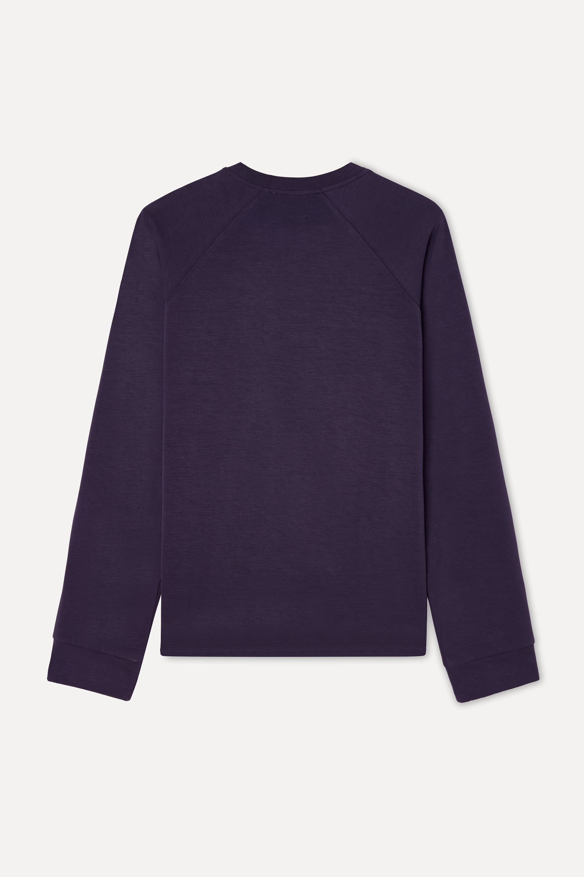 Kadın Mürdüm Modal Karışımlı Loose Fit Bisiklet Yaka Sweatshirt