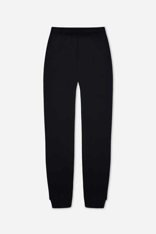 Kadın Siyah Modal Karışımlı Jogger Pantolon