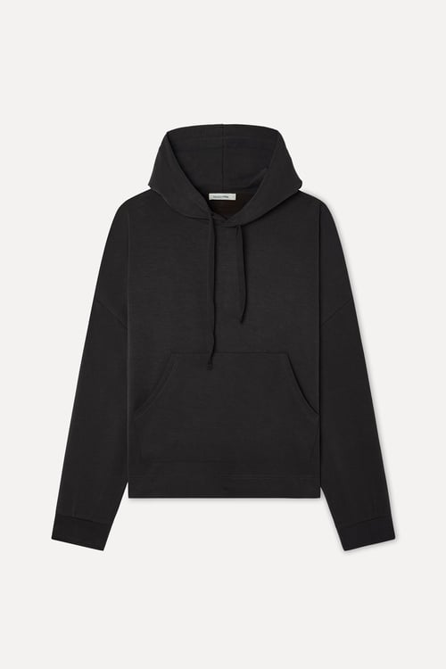 Kadın Kahverengi Loose Fit Kapüşonlu Sweatshirt