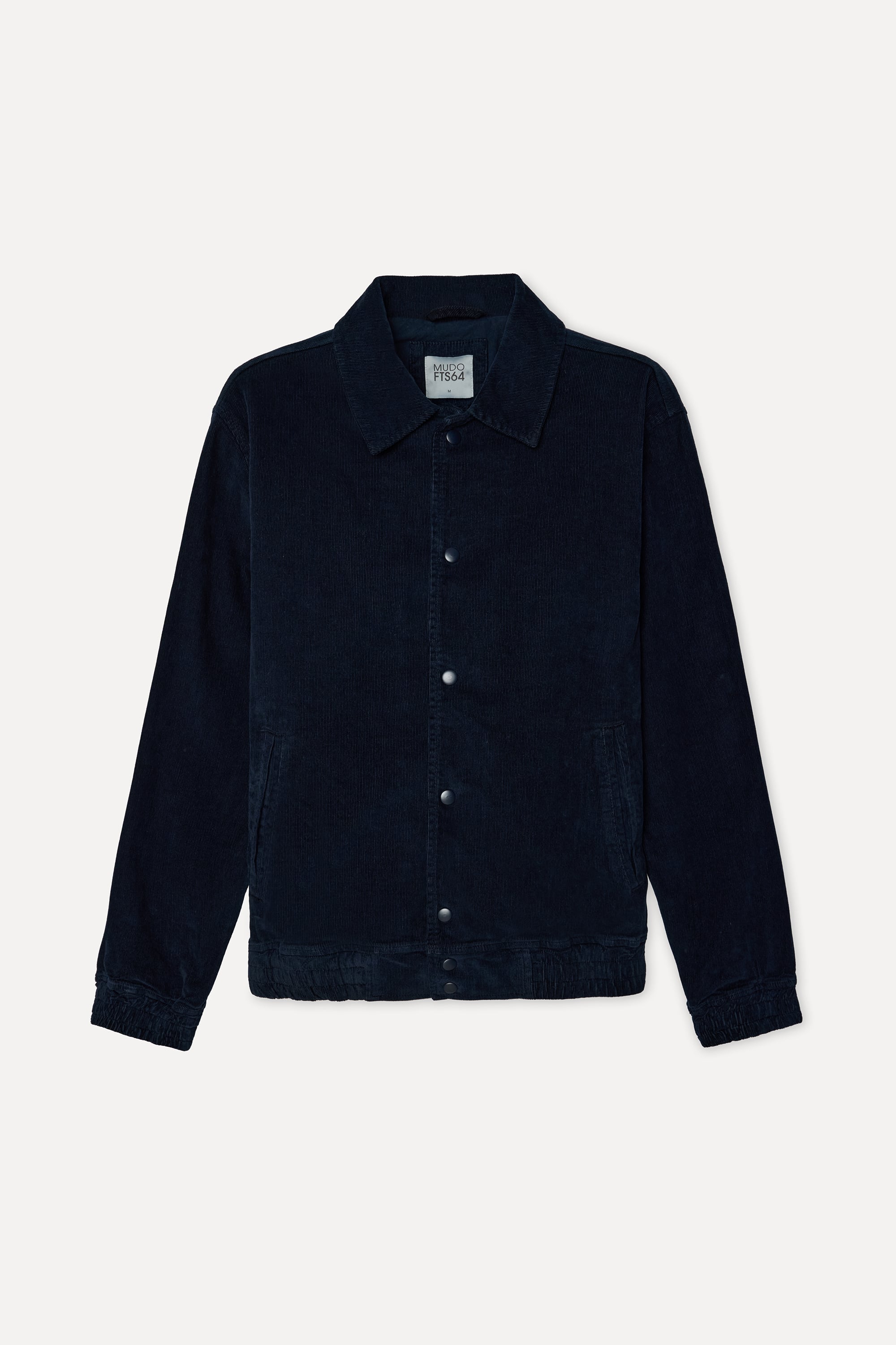Erkek İndigo Kadife Bomber Ceket