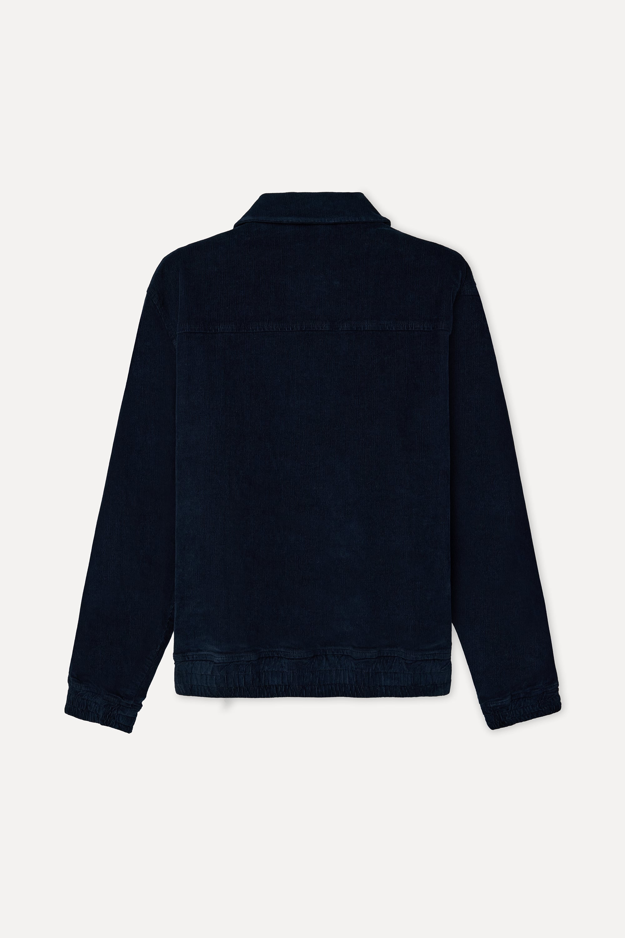Erkek İndigo Kadife Bomber Ceket
