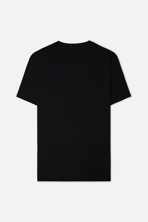 Erkek Siyah Bisiklet Yaka T-Shirt