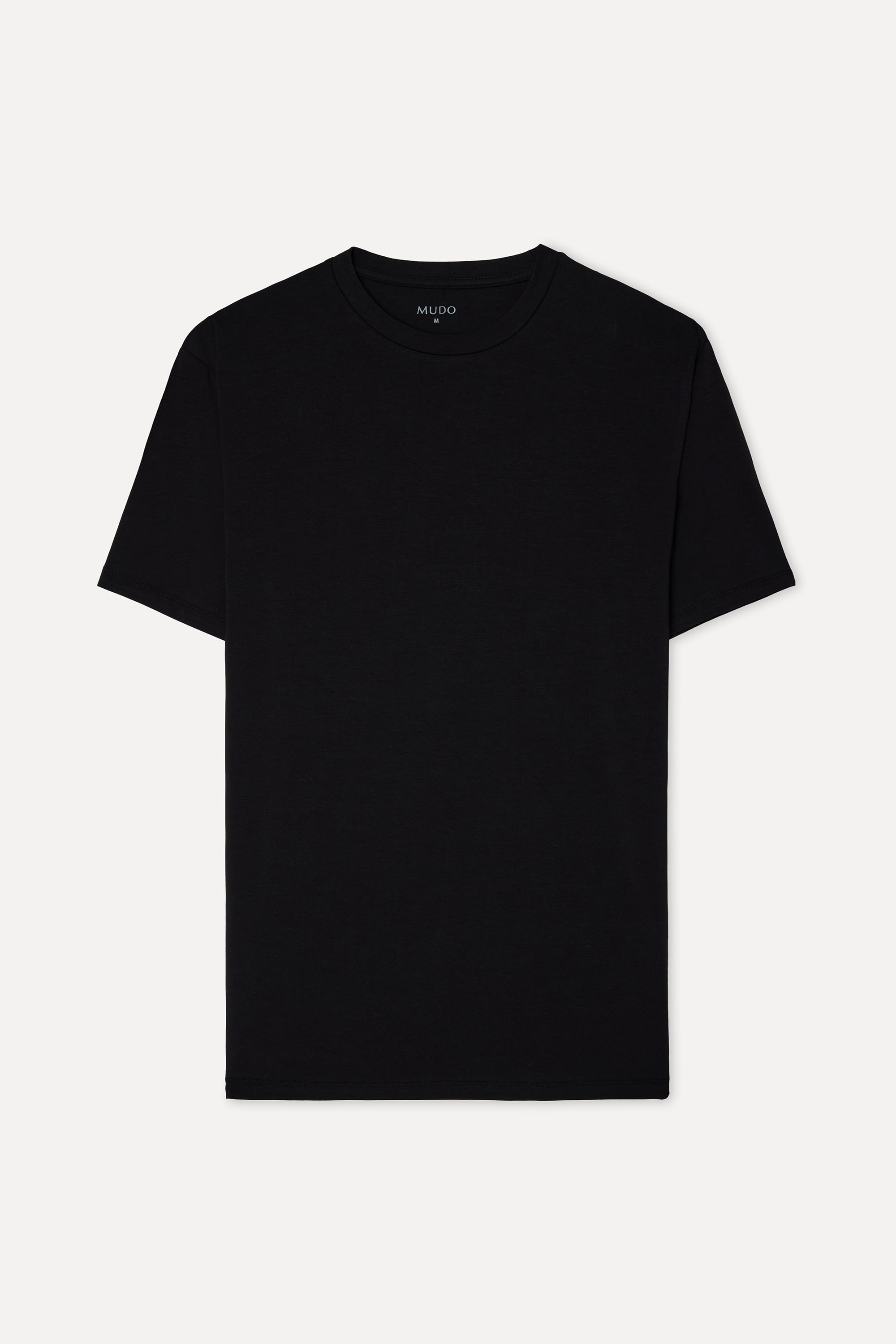 Erkek Siyah Bisiklet Yaka T-Shirt
