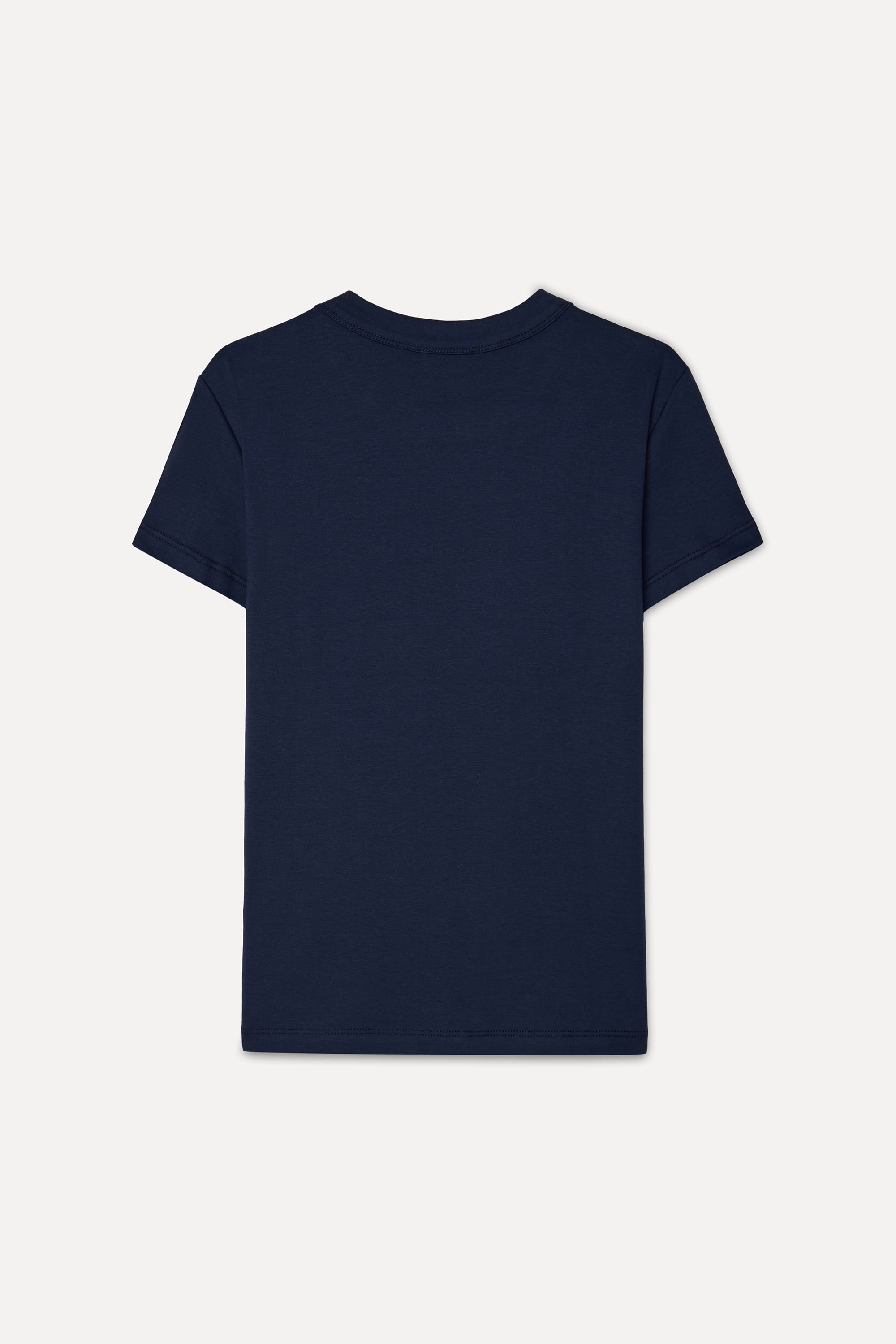 Kadın Lacivert Bisiklet Yaka T-Shirt