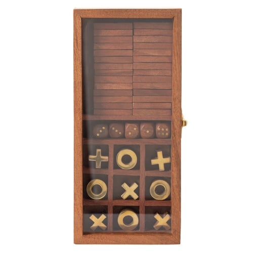 WOODEN KARIŞIK OYUN SETİ 23x12 CM