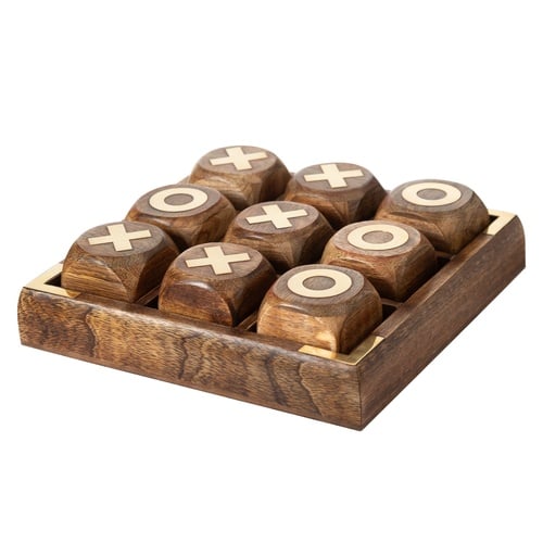  WOODEN XOX OYUNU 24x24 CM