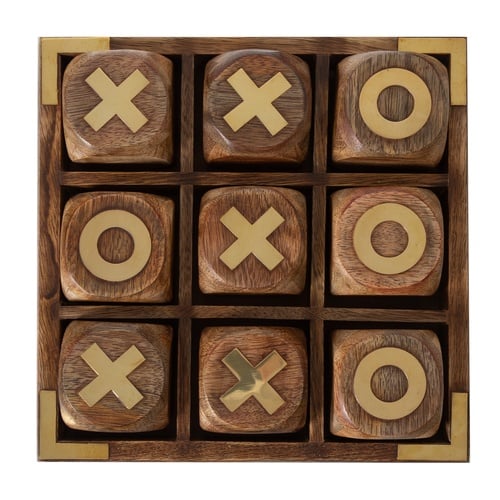 WOODEN XOX OYUNU 24x24 CM