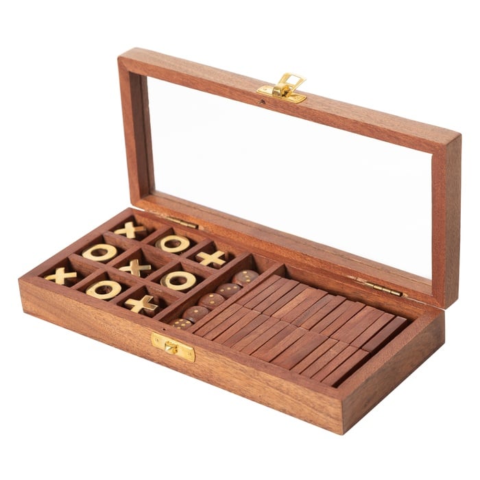 WOODEN KARIŞIK OYUN SETİ 23x12 CM