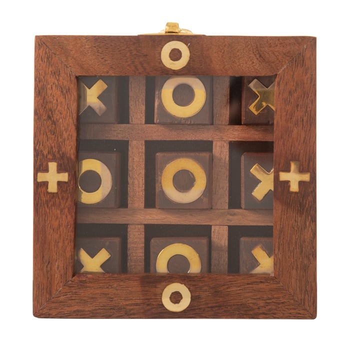 WOODEN KUTULU XOX OYUNU 13x13 CM