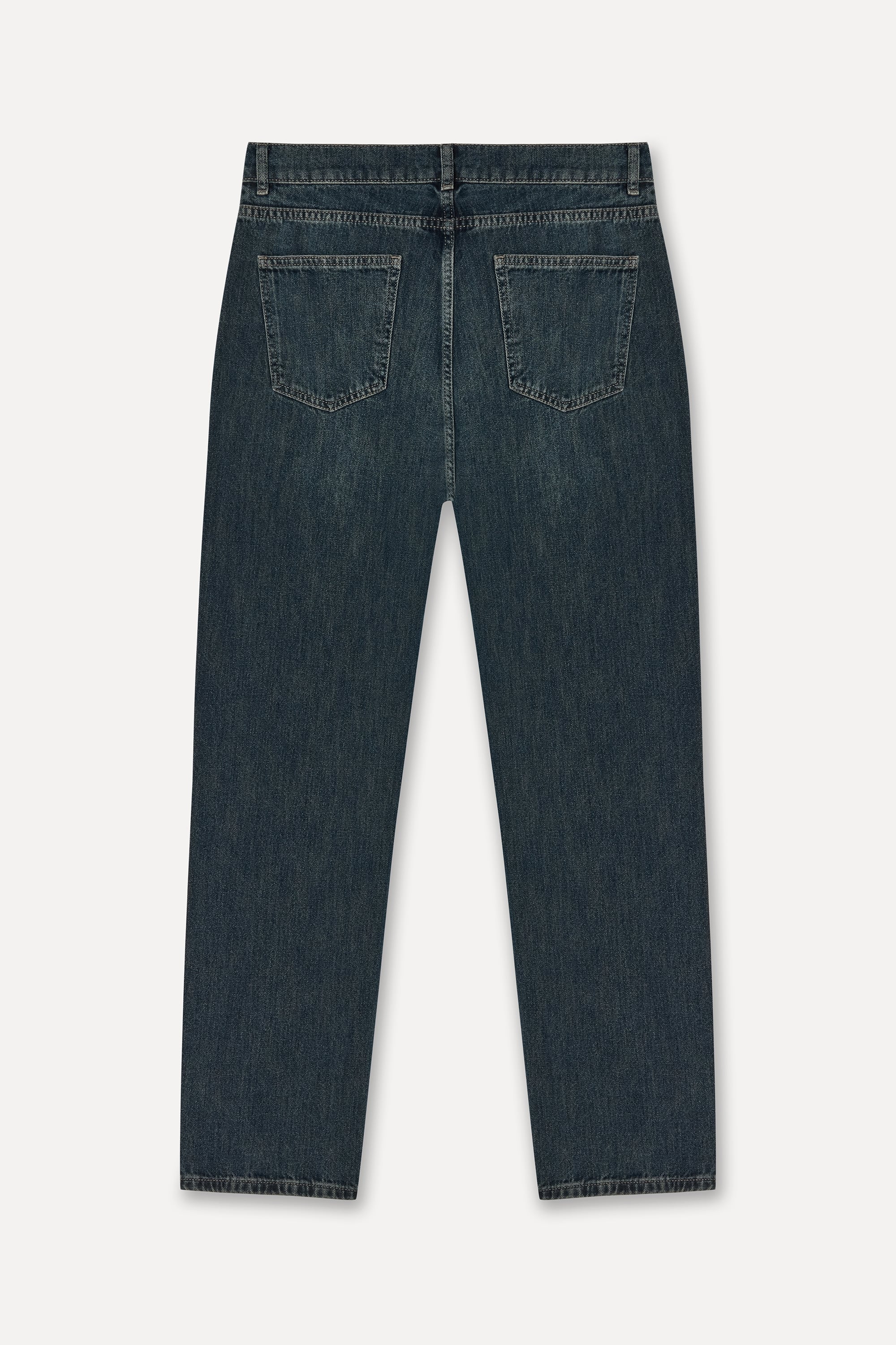 Erkek İndigo Tapered Fit Jean Pantolon