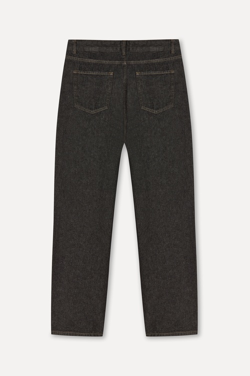 Erkek Kahverengi Tapered Fit Jean Pantolon